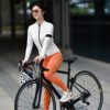 2023 New Outdoor Mountain Bike Cycling Clothing Elastic Slim Women's Long-Sleeved Trousers Suit